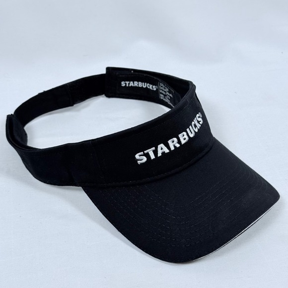Starbucks Other - Starbucks Employee Black Visor Hat Adjustable Cap Logo Embroidered Golf Tennis